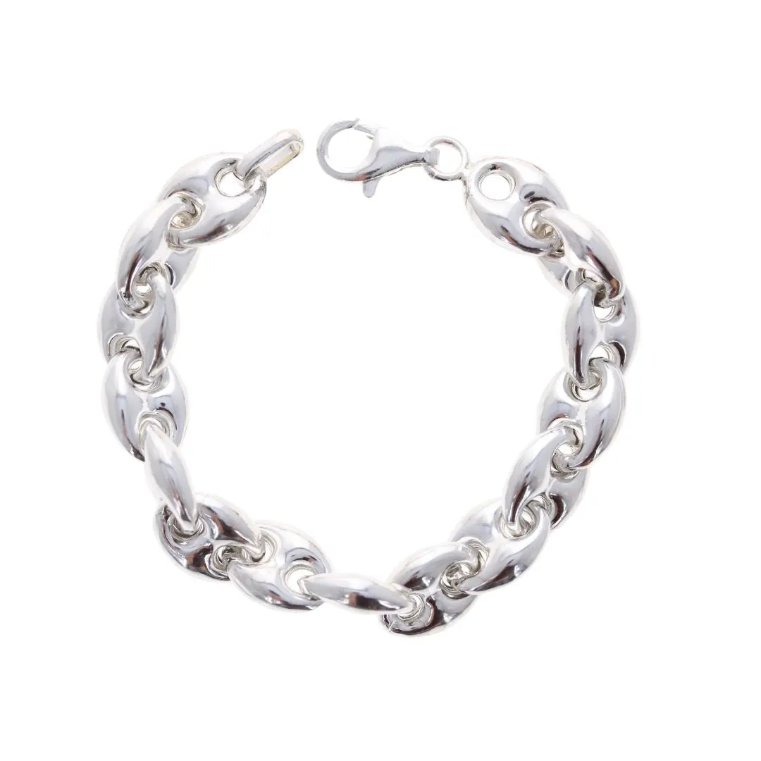 Puffed Mariner Link Bracelet