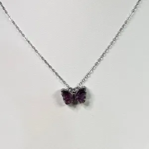 Purple Fluorite Butterfly Necklaces