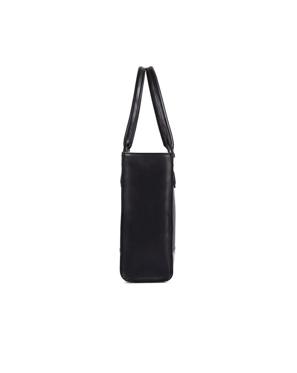 RACHEL TOTE BAG | BLACK & OFF WHITE | MEDIUM
