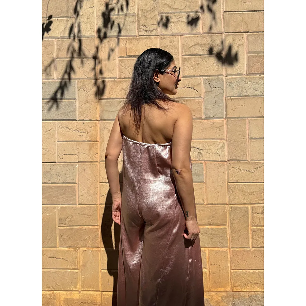 RAISHAA Rose Gold Cocktail Jumpsuit