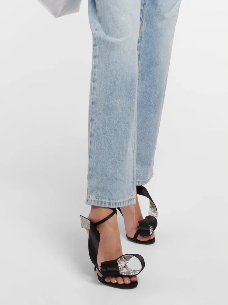 Rhinestone Twisted Pointed Toe Heels