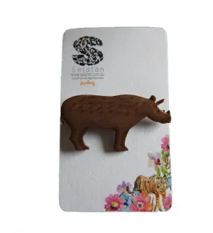 Rhino Brooch