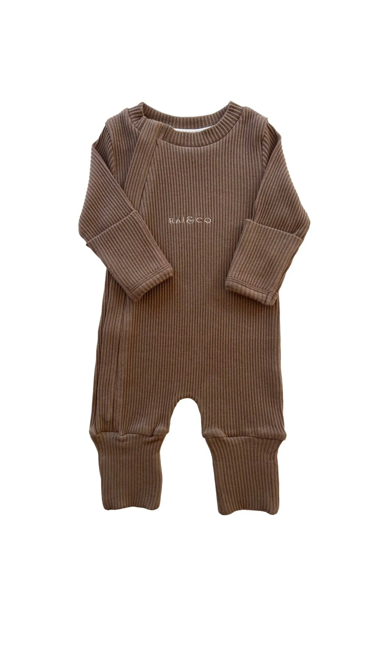 Ribbed Jumpsuits: Grey
