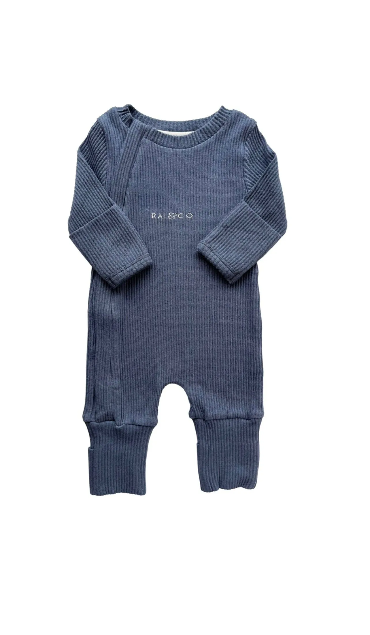 Ribbed Jumpsuits: Grey