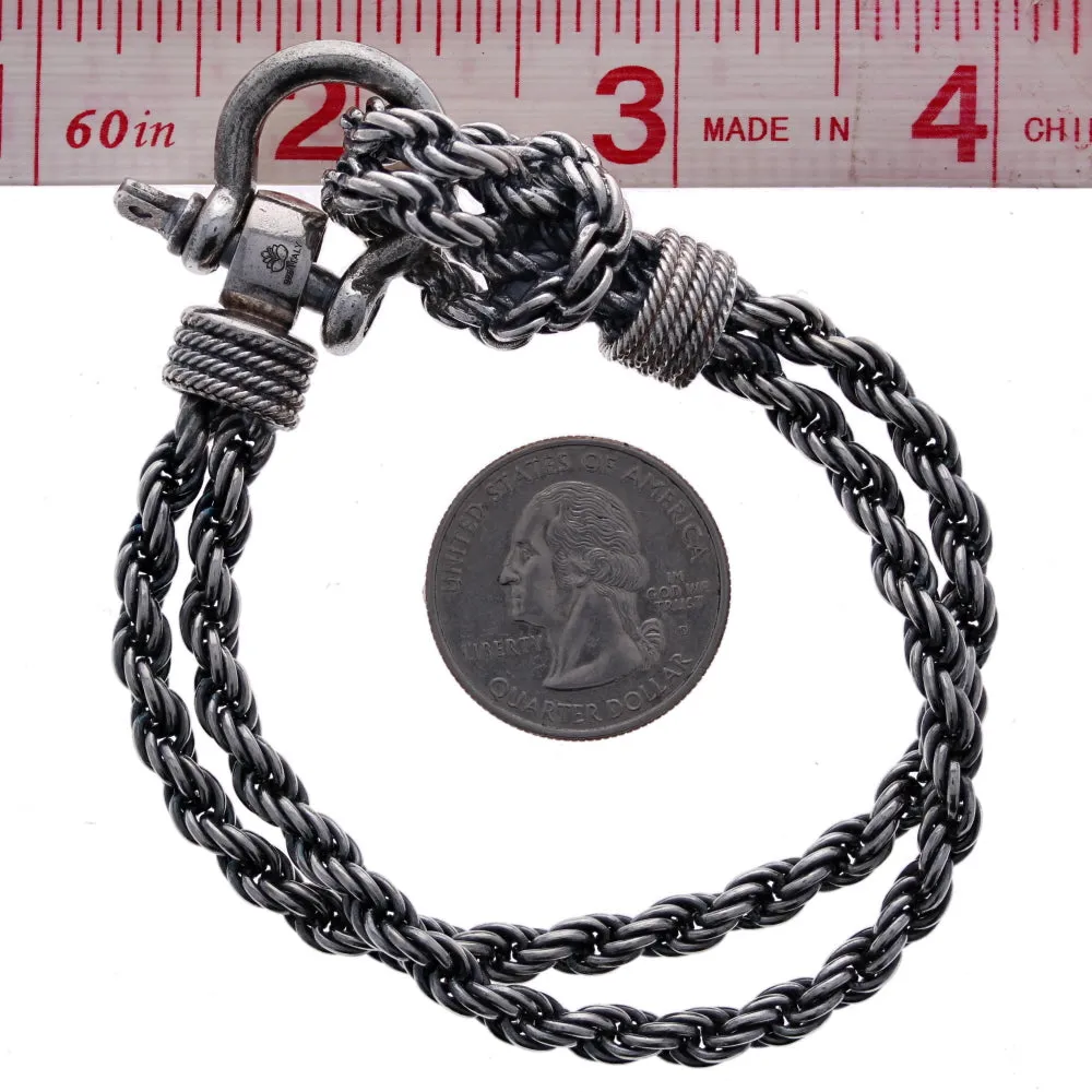 Rope with Anchor Clasp Bracelet