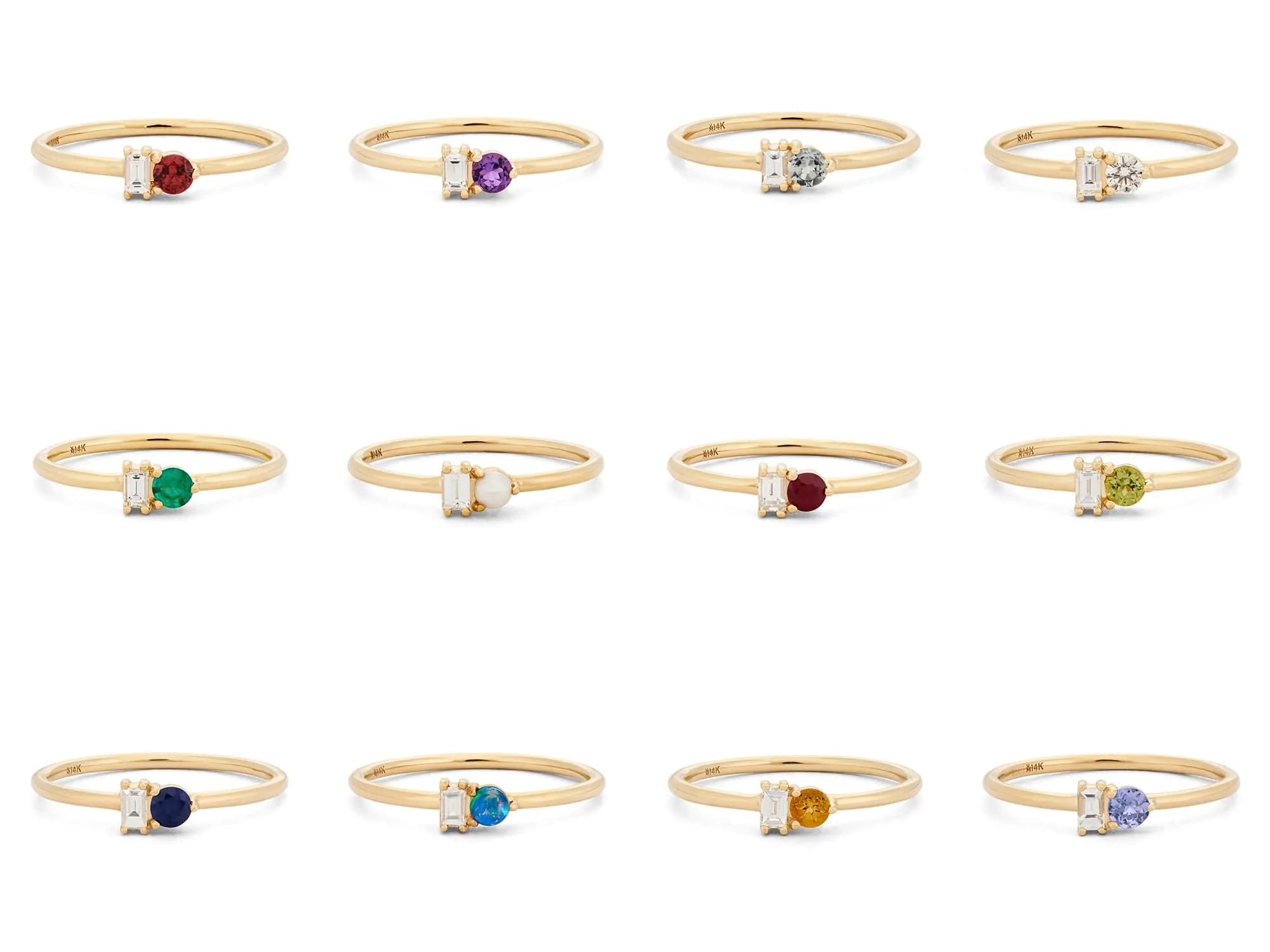 Ruby & Diamond Baguette Ring