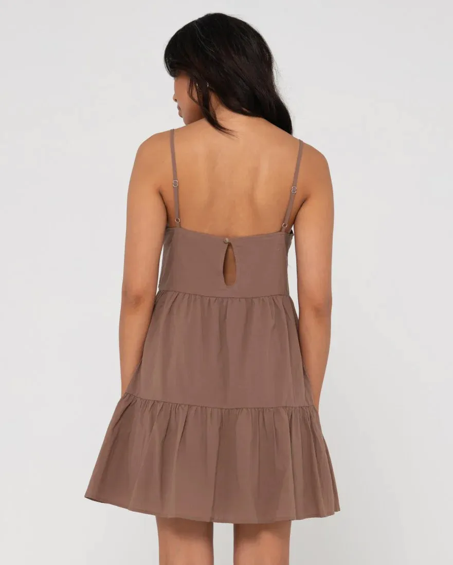 Rusty Heather Slip Dress Cappuccino DRL1242