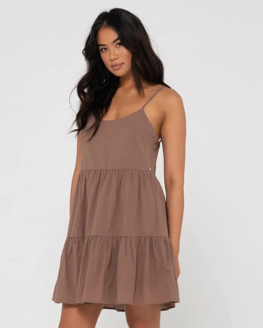 Rusty Heather Slip Dress Cappuccino DRL1242