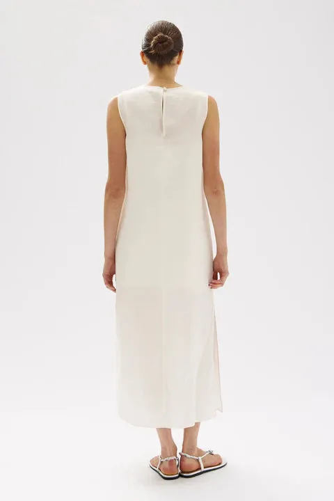 SABRINA SILK BLEND MIDI DRESS