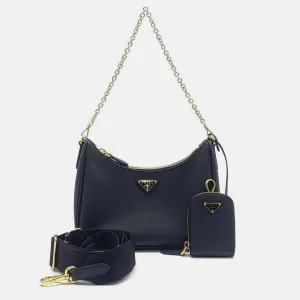 Saffiano Luxe Chain Hobo Bag
