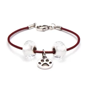 School Spirit Bracelets, Crimson Paw