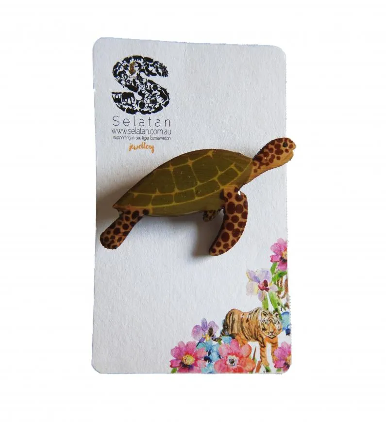 Sea Turtle Brooch