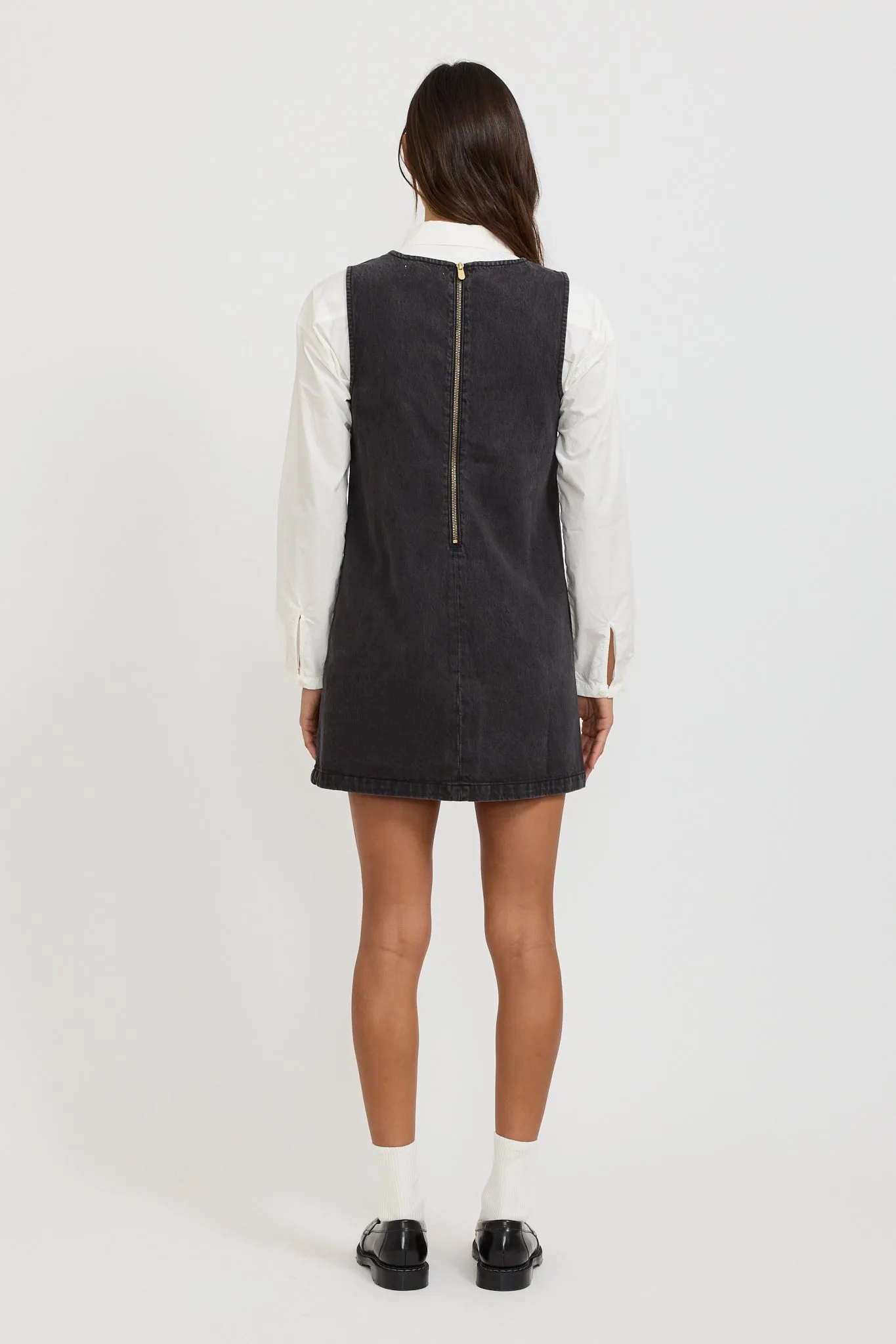 Shift Dress Stone Black