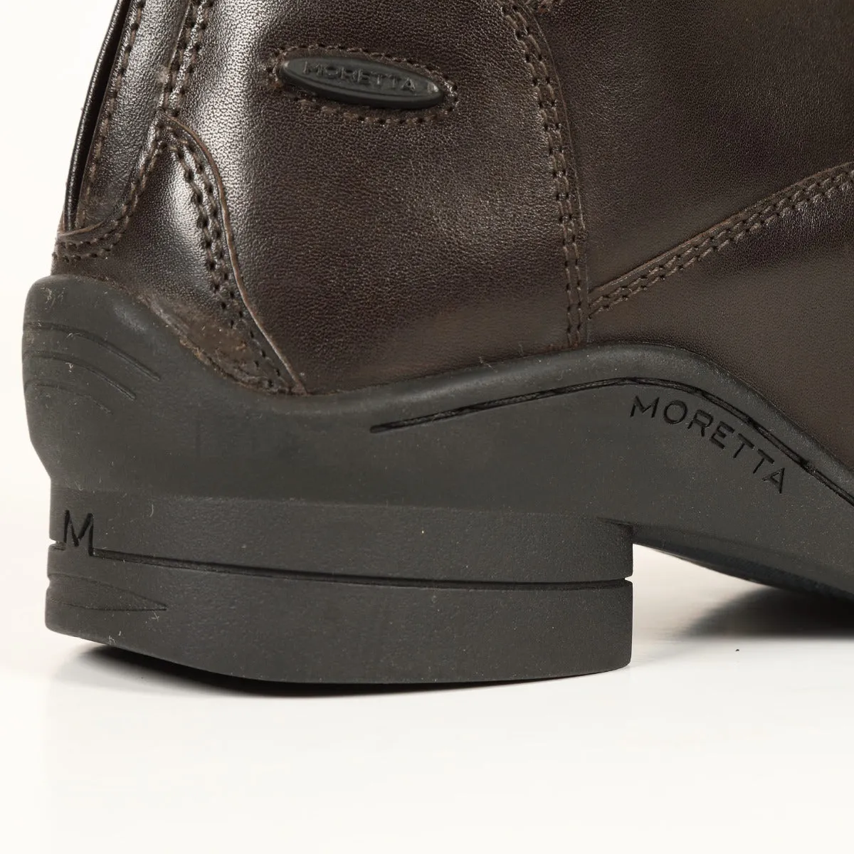 Shires Moretta Brown Gianna Lace Front Long Leather Riding Boots (Regular Height)