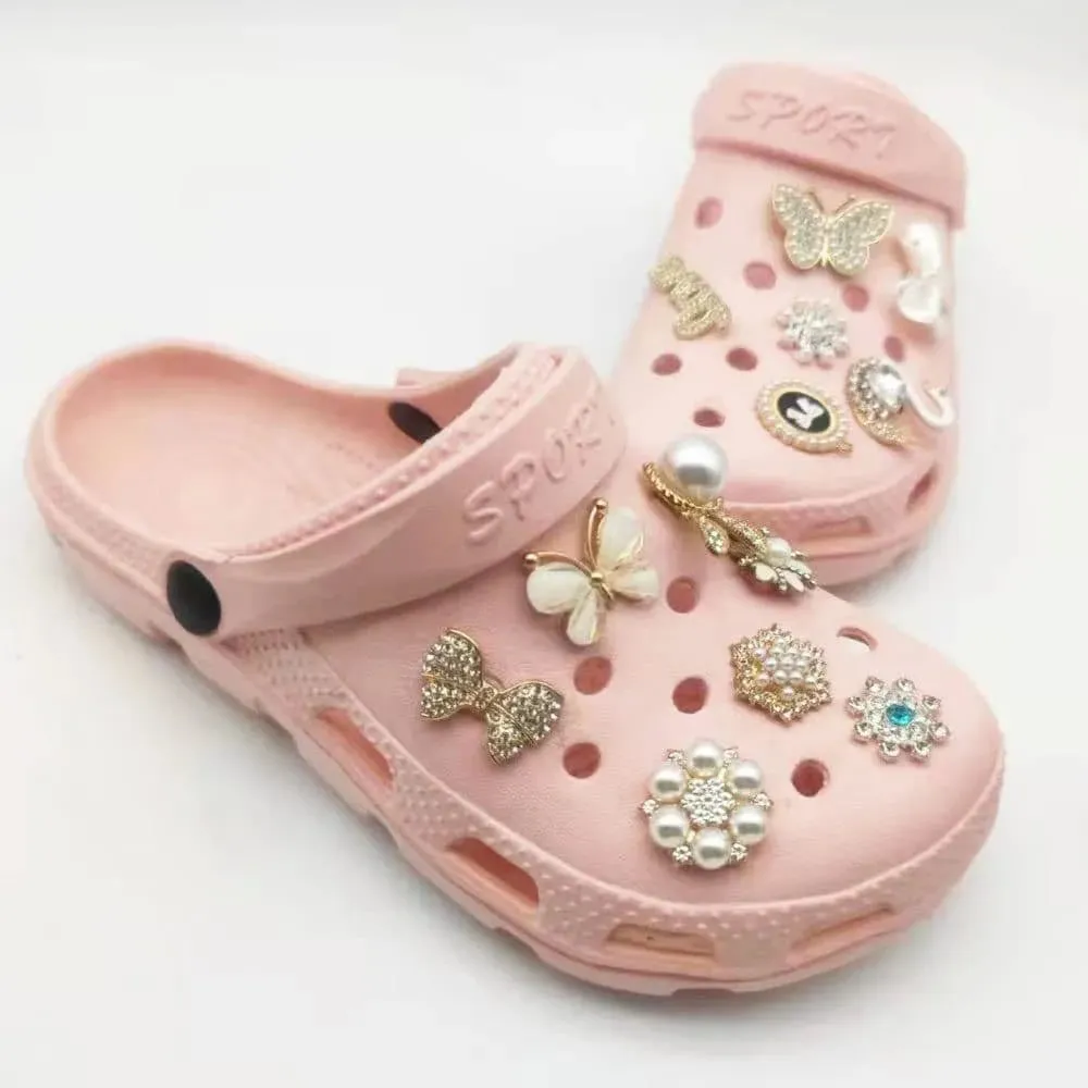 Shoe charm - Gem heart LOVE