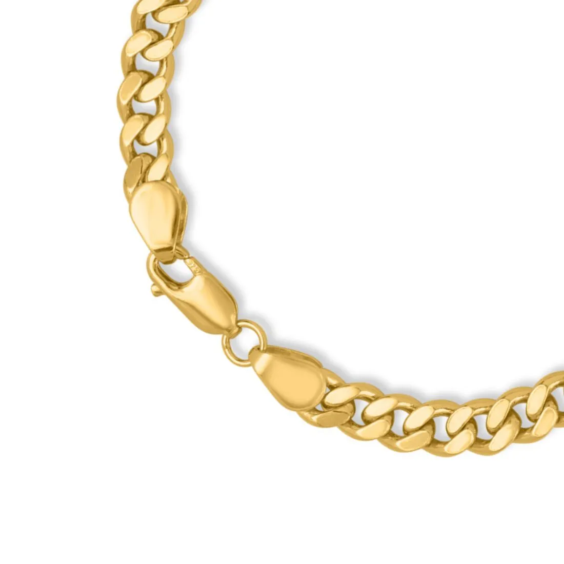 Signature Shine Gold Plated 925 Sterling Silver Men's Bracelet