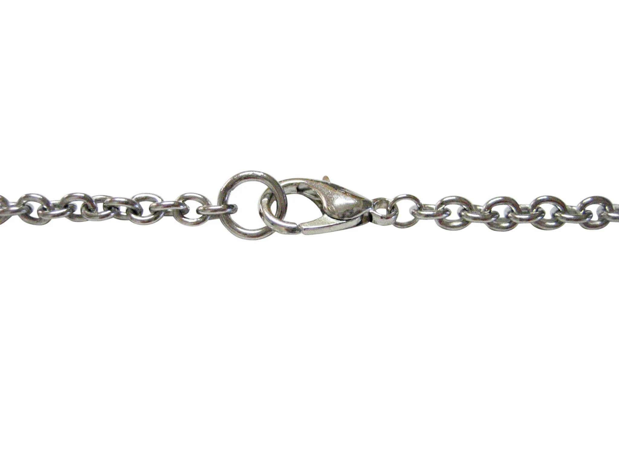 Silver and Black Soccer Ball Pendant Necklace