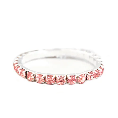 SILVER-PINK BRACELET  #ADX6407690 (SHAA12)