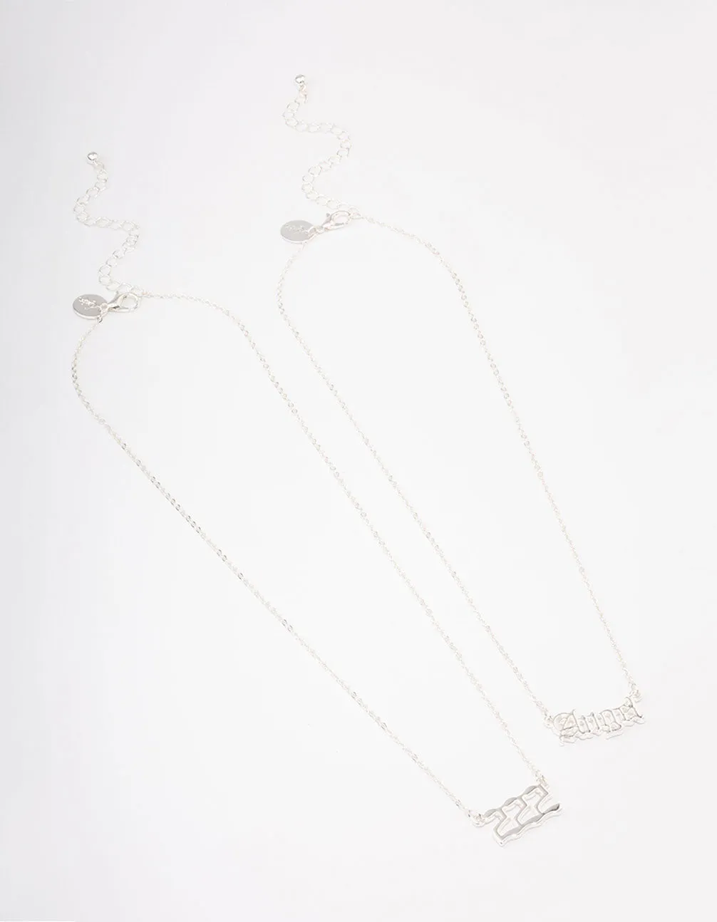 Silver Plated Angel Number '222' Necklace Pack