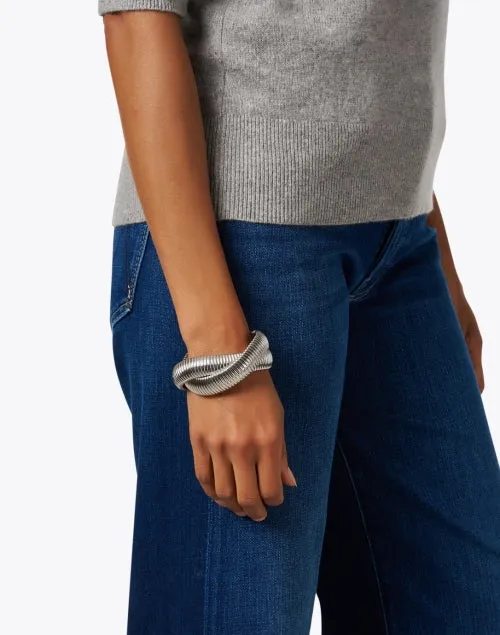 Silver Twist Cobra Bracelet