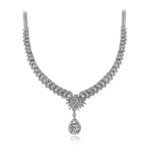 Simon G. 18k White Gold Diamond Necklace