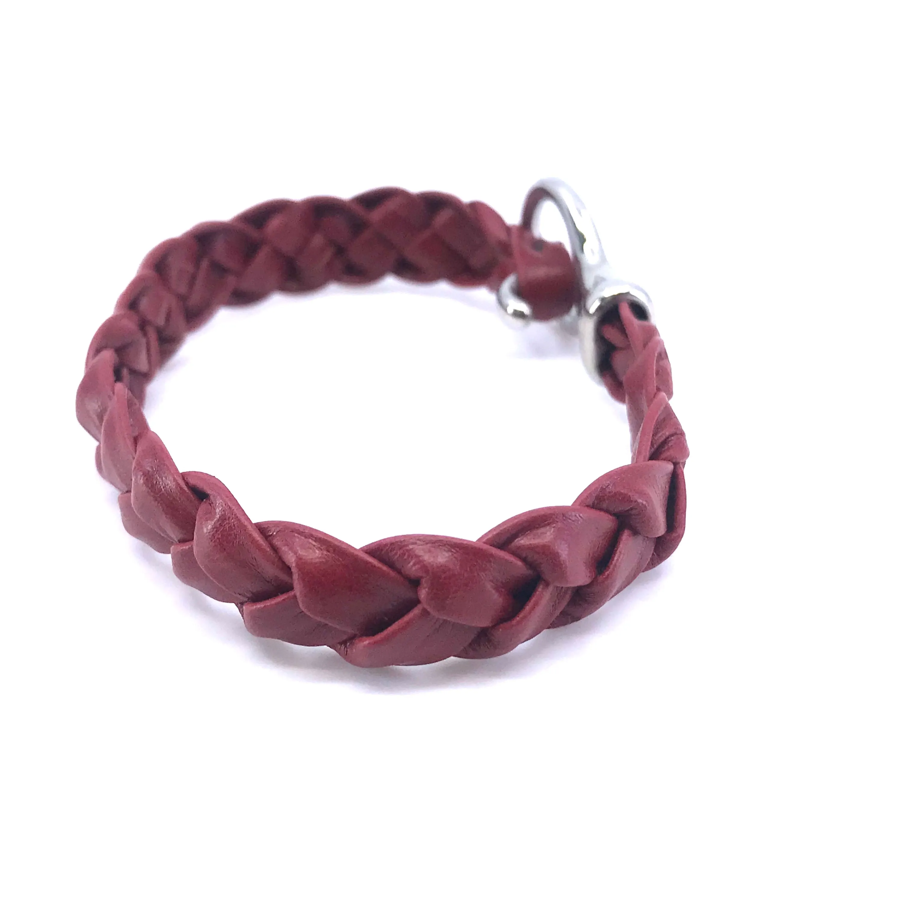 Simple Hand Braided Genuine Leather and Stainles Steel Clasp