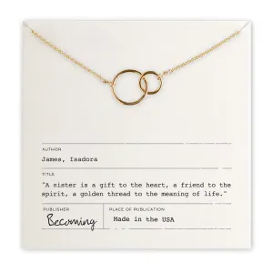 Sisters Necklace Gold
