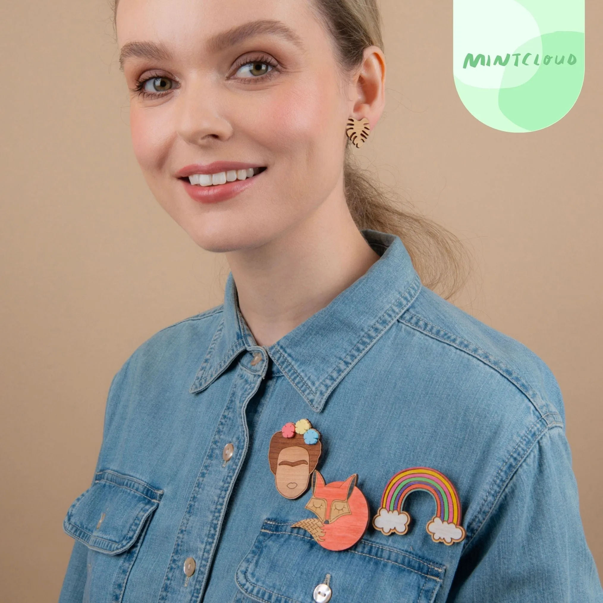 Sleeping Fox Brooch - Various Sizes