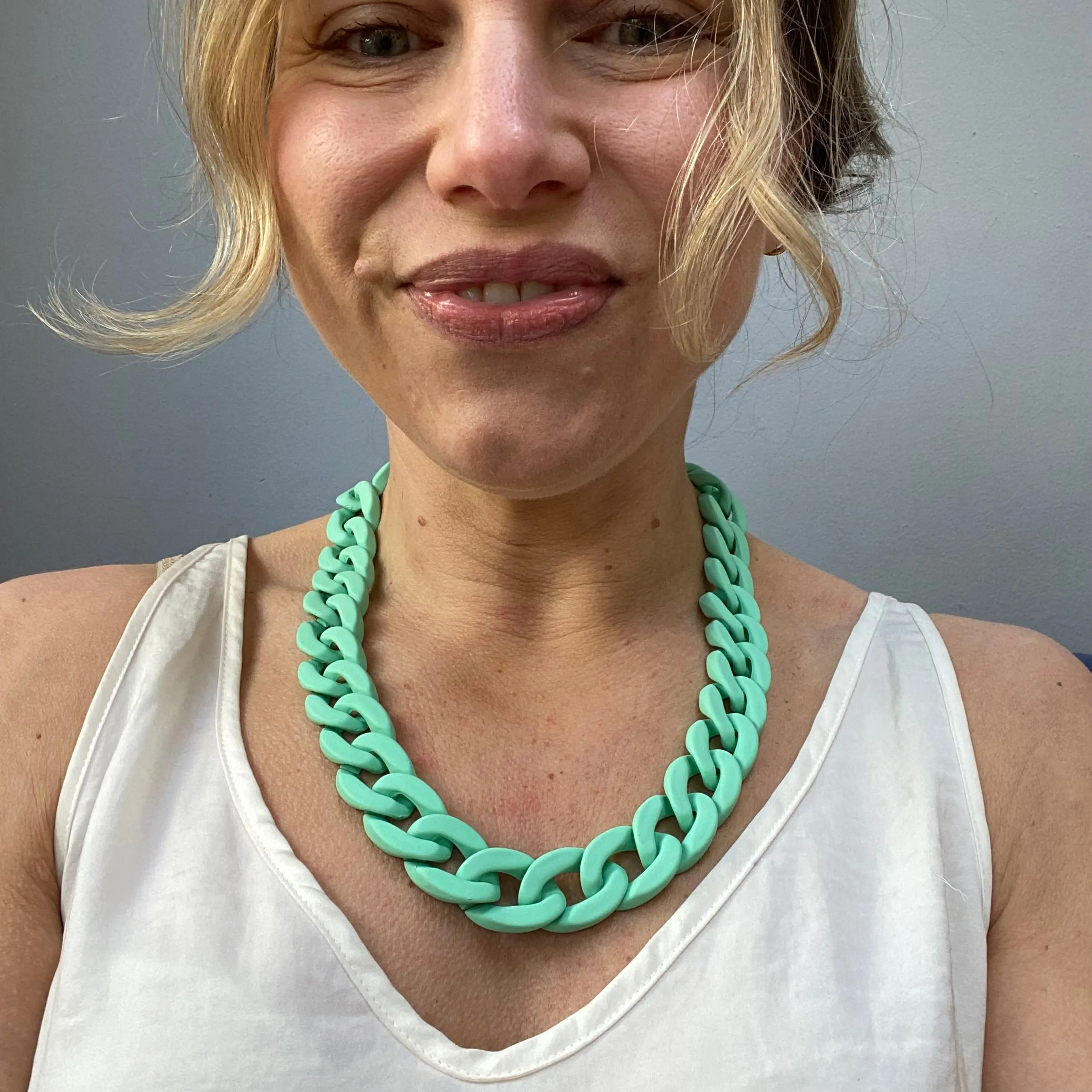 Small Chunky Link Statement Necklaces
