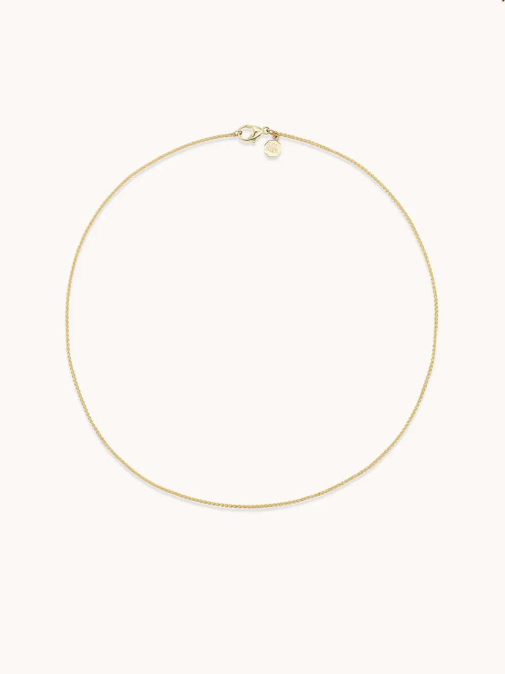 Small Wheat Chain Necklace - 18"