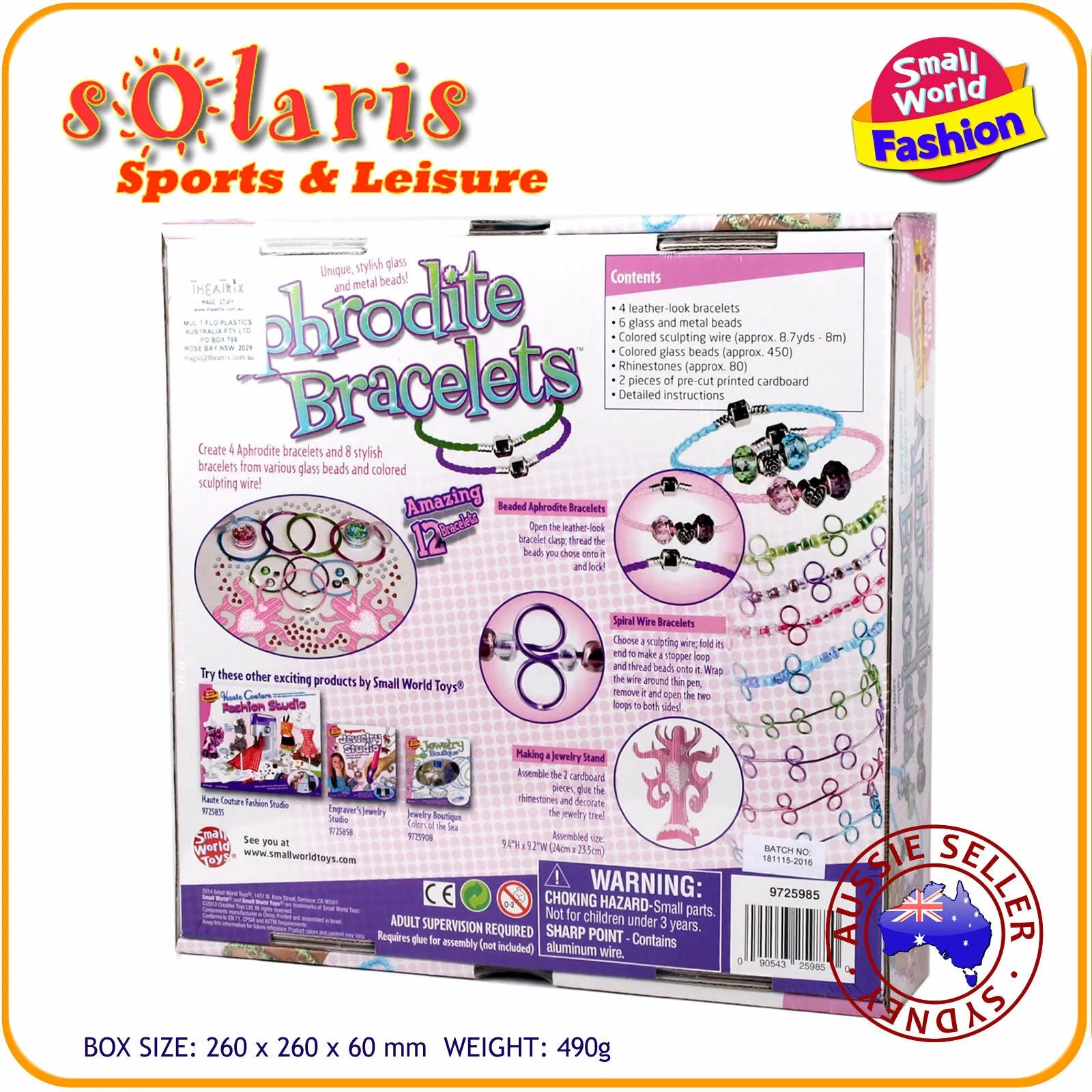 Small World Fashion Toys Aphrodite Bracelets Make Your Own Bracelets and Bangles