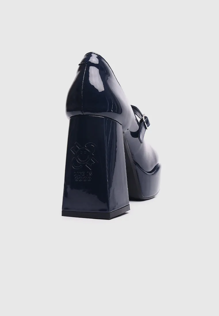 Smile Therapy Platform Mary Janes (Midnight Blue)