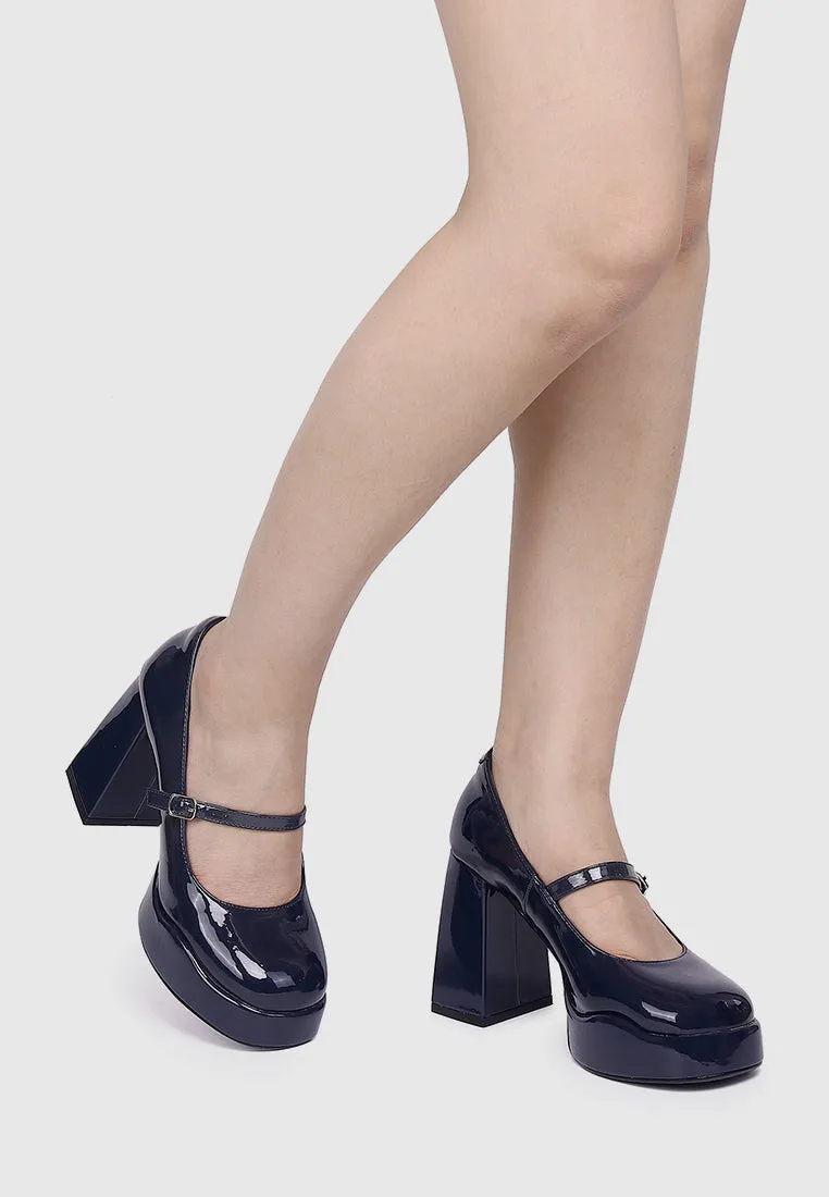 Smile Therapy Platform Mary Janes (Midnight Blue)