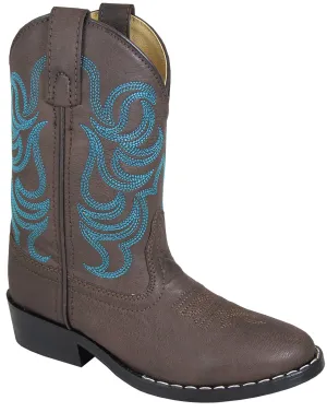 Smoky Mountain Boots Youth Unisex Monterey Brown Faux Leather Blue