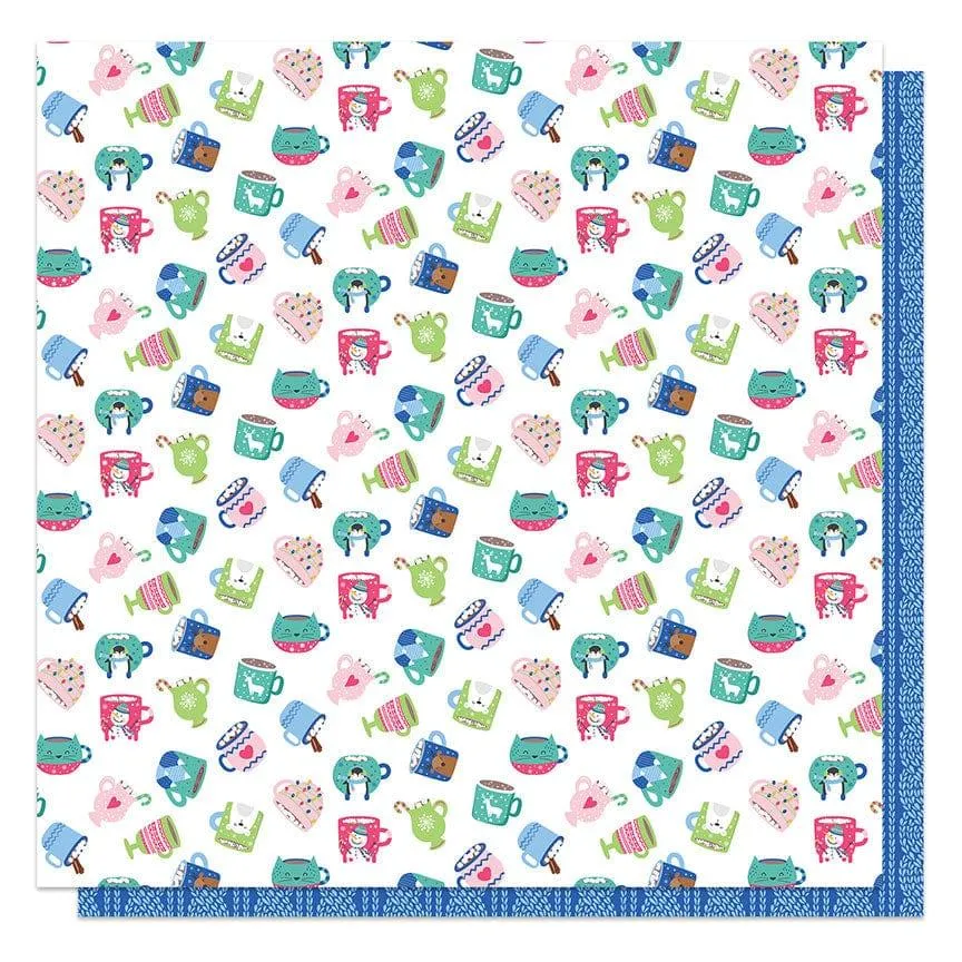 Snow Day Collection Snowed In 12 x 12 Double-Sided Scrapbook Paper by Photo Play Paper