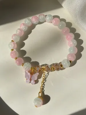 Soft Butterfly Bracelet- blue pink