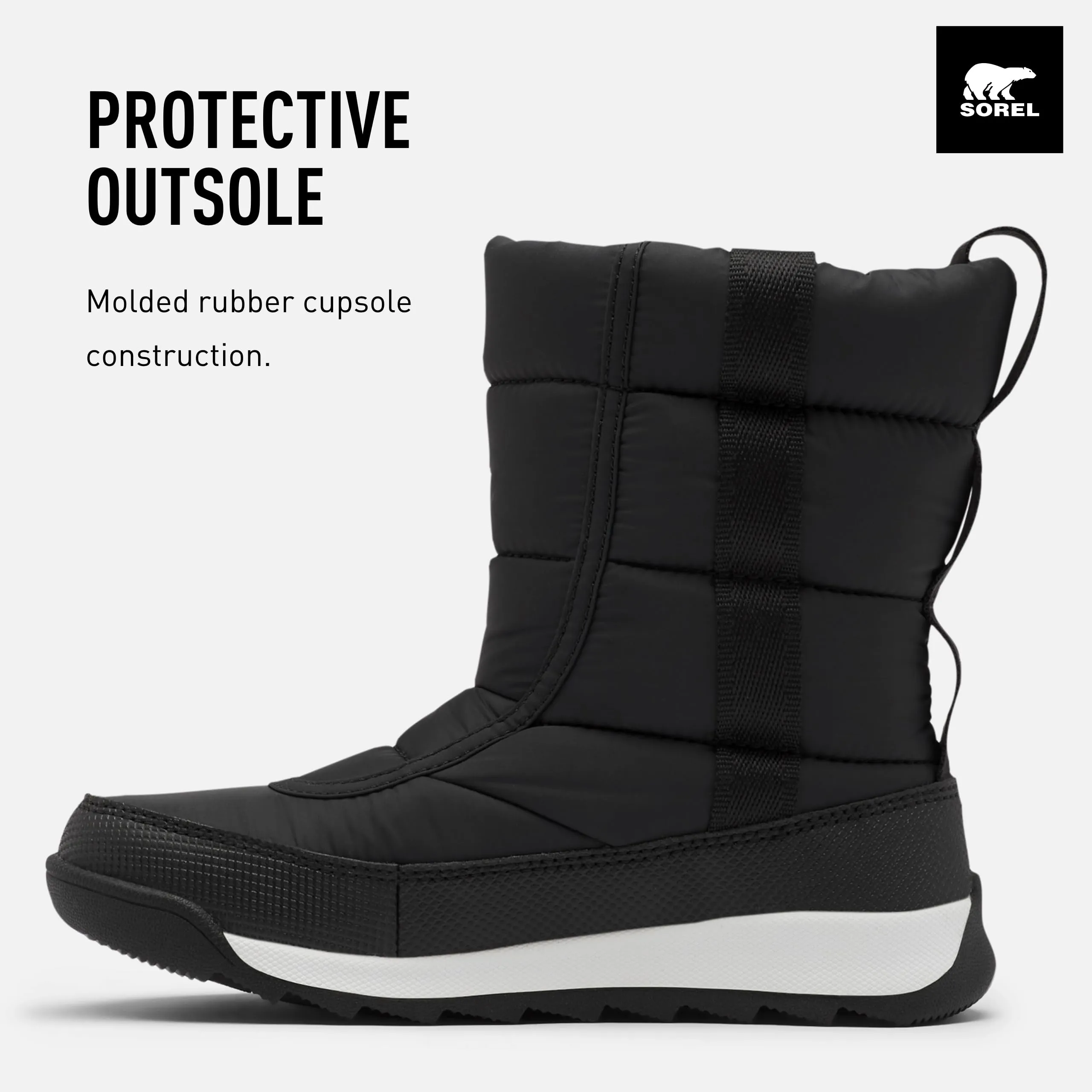 Sorel Boy's Snow Boot, Black, 3 UK Child