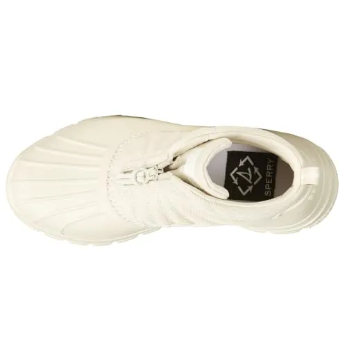 Sperry Women's Duck Float Zip Seacycled Snow Boot, Ivory, 7