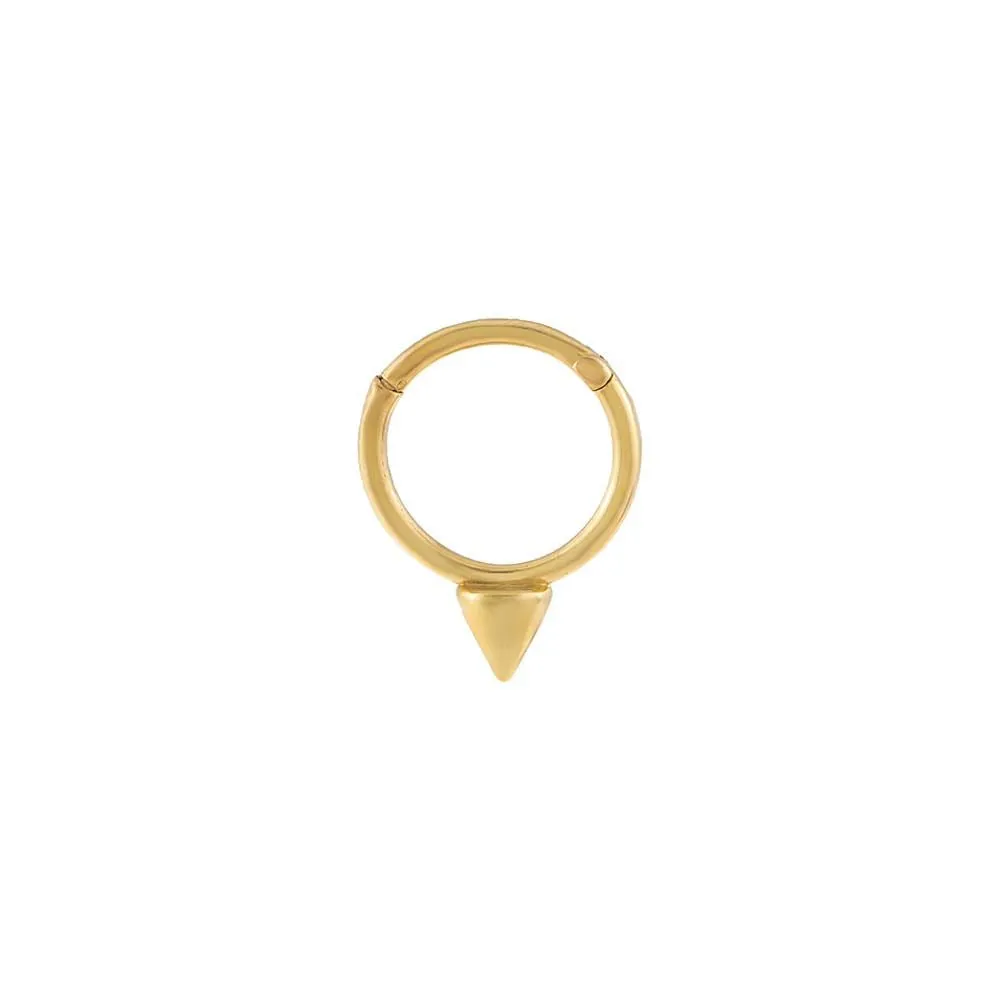 Spike Cartilage Huggie Earring 14K