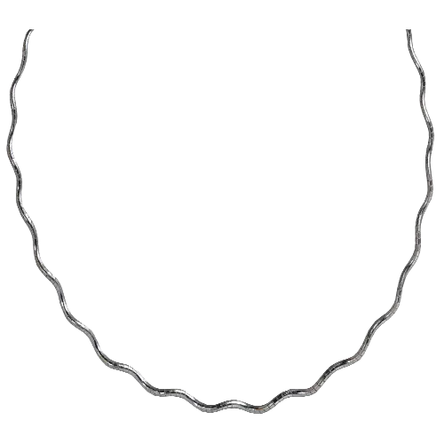 Sterling Silver Wavy Chain 16"