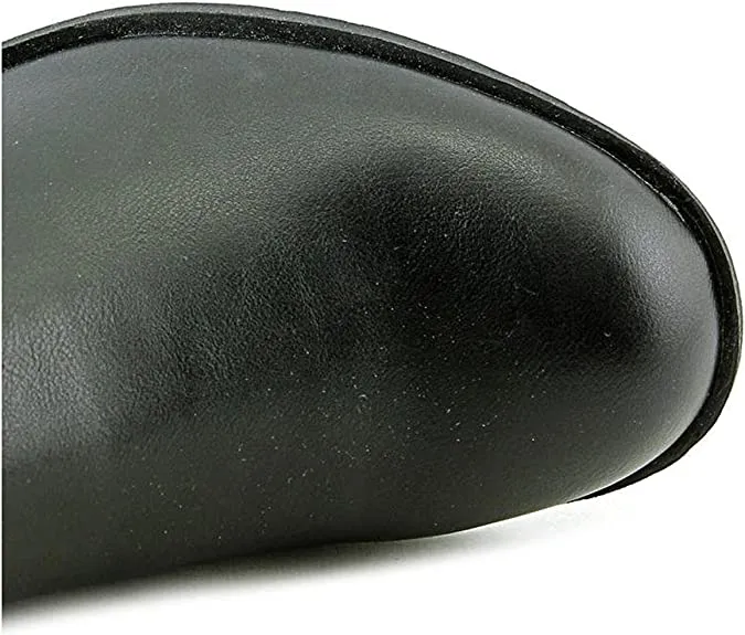 Style & Co. Womens Vedaa Faux Leather Riding Boots Black 5 Medium (B,M)
