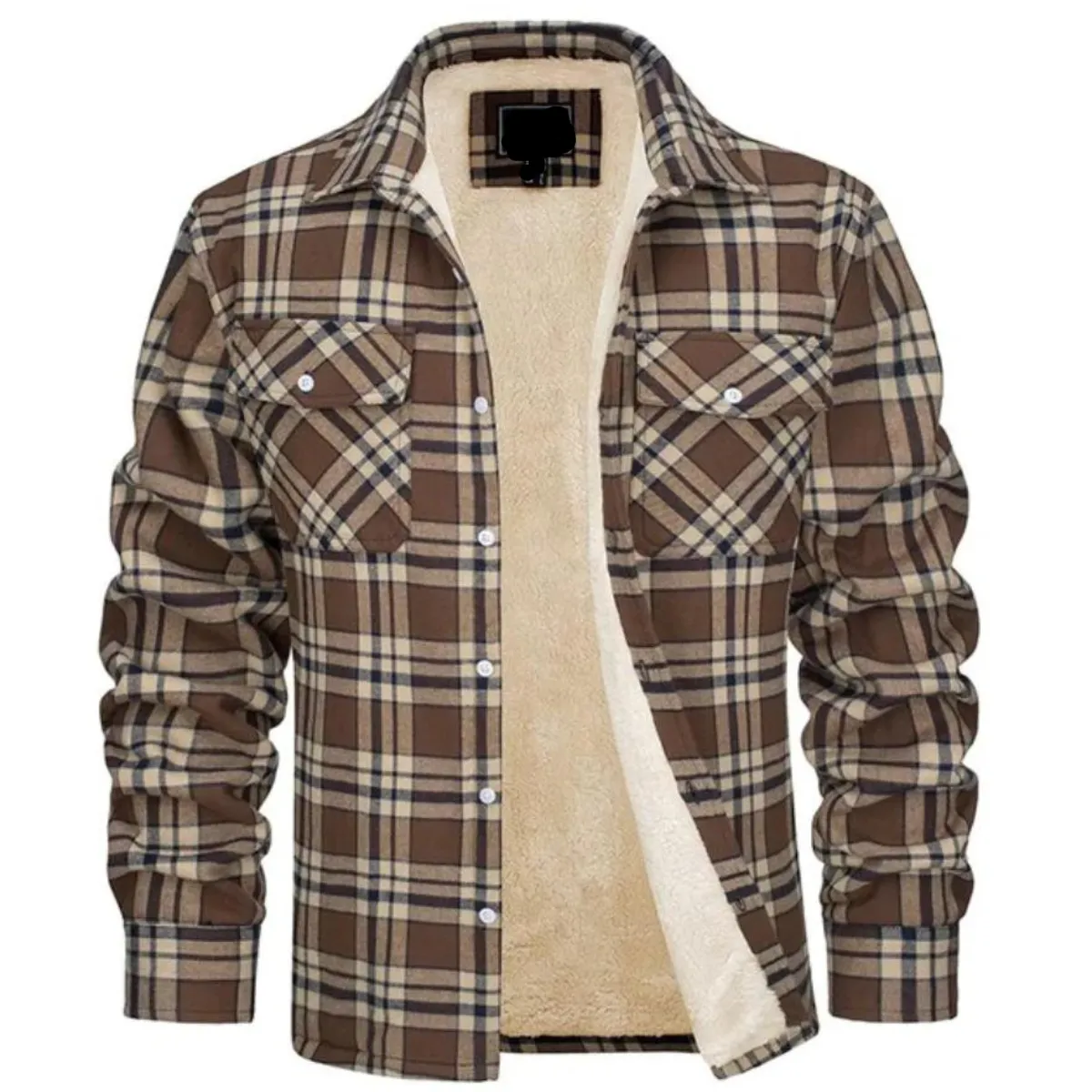 Stylebewusst | Karierte Jacke mit Fleecefutter