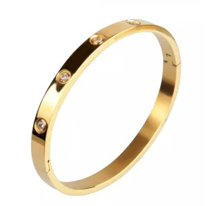 Summer Love High Quality Gold Plated Lock Hanging-Heart Bracelet