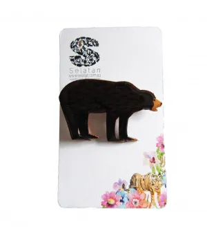 Sun Bear Brooch