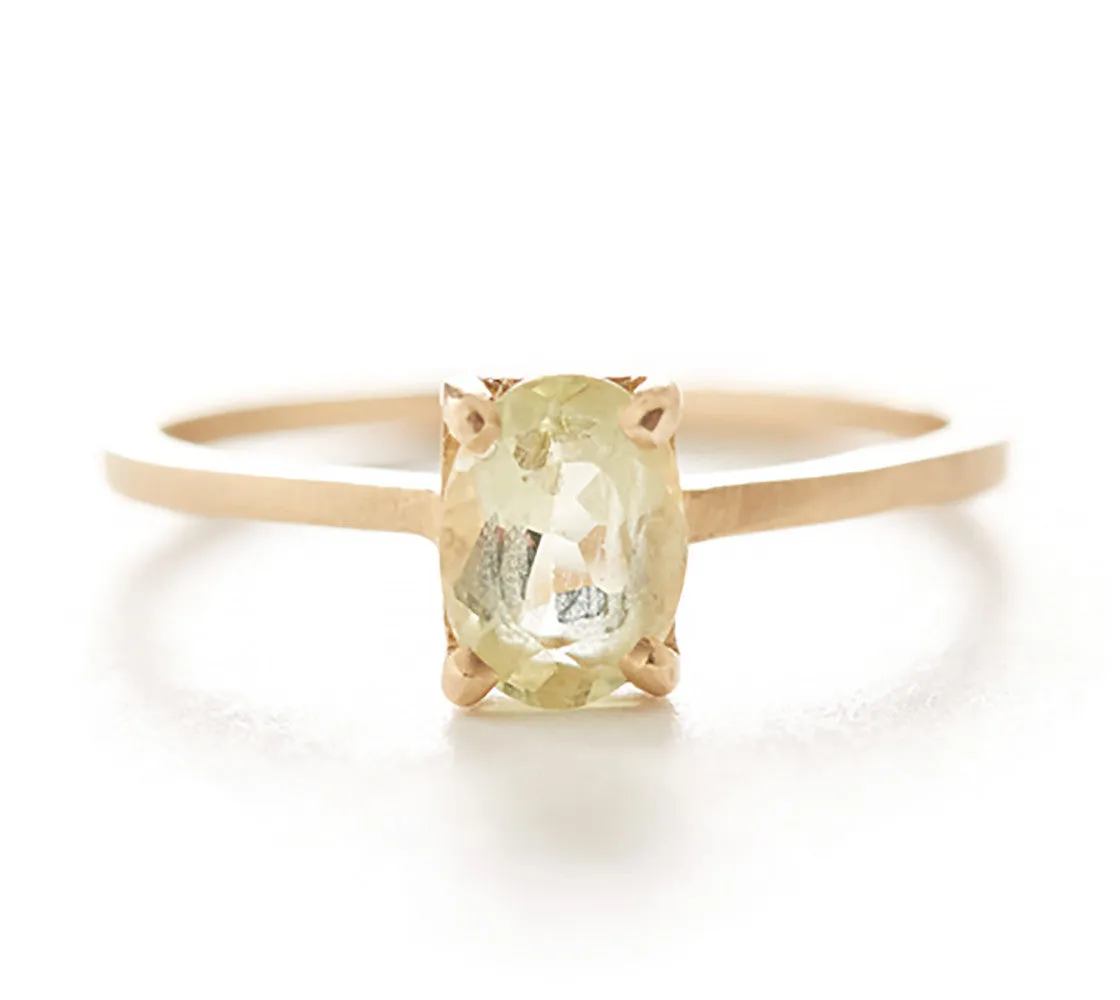 Sunny Days Yellow Beryl Ring