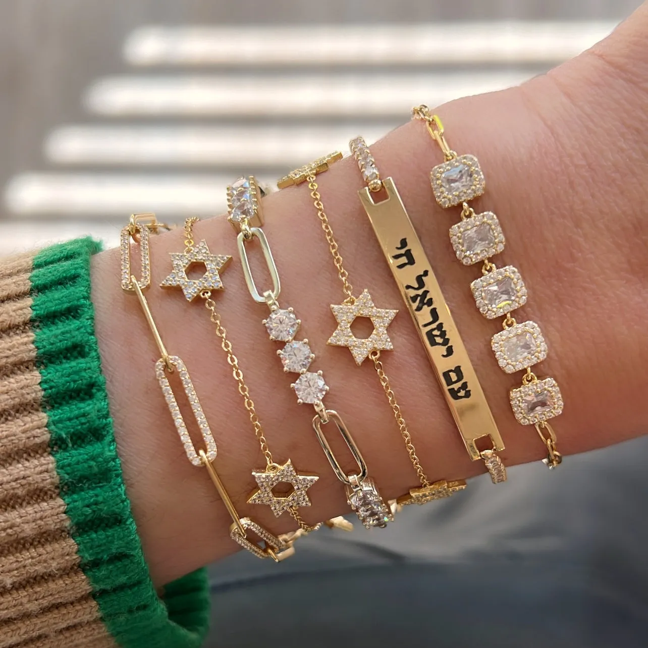 Tennis & PaperClip Bracelet
