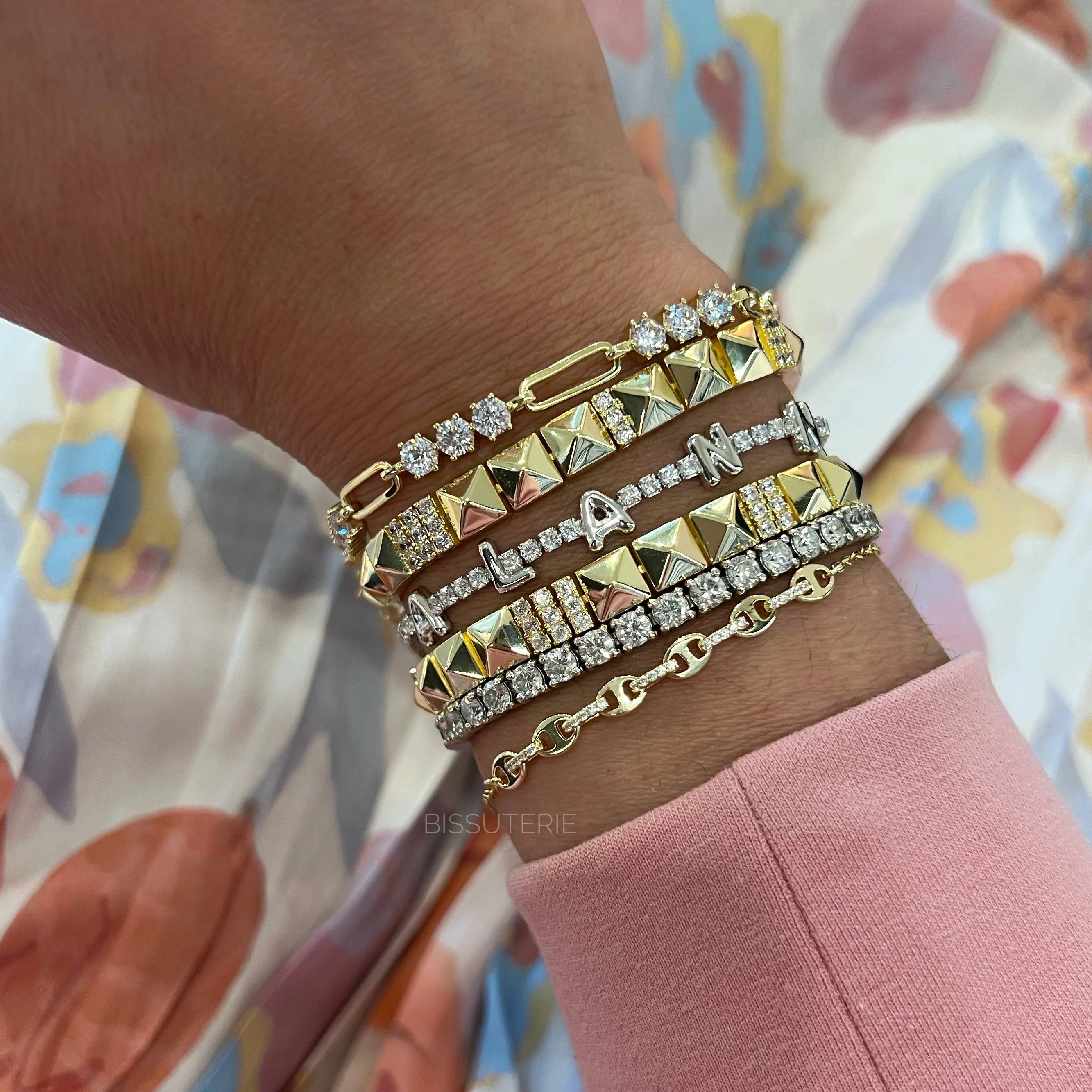 Tennis & PaperClip Bracelet