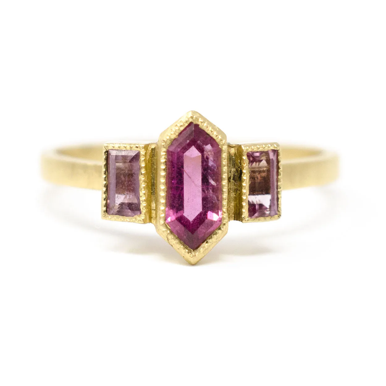 The Altar of Prosperity Garnet Pink Sapphire Ring