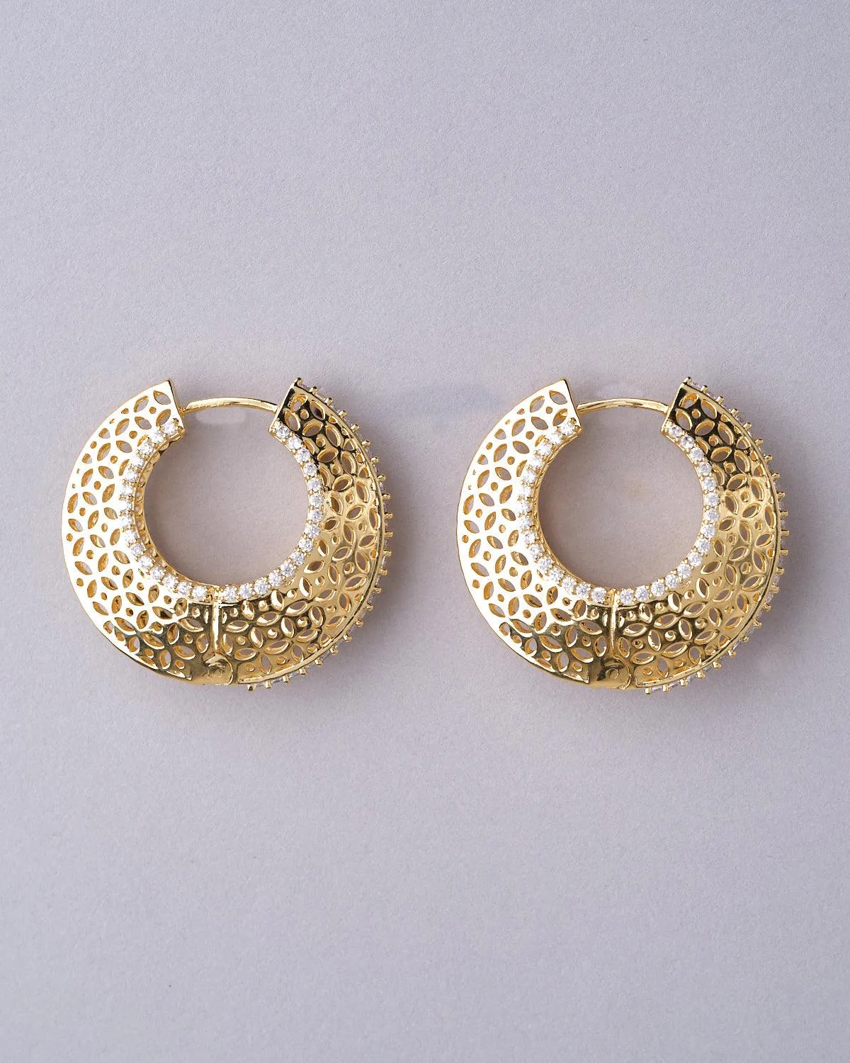 The Vivaciously Designed Huggie Silver Earrings