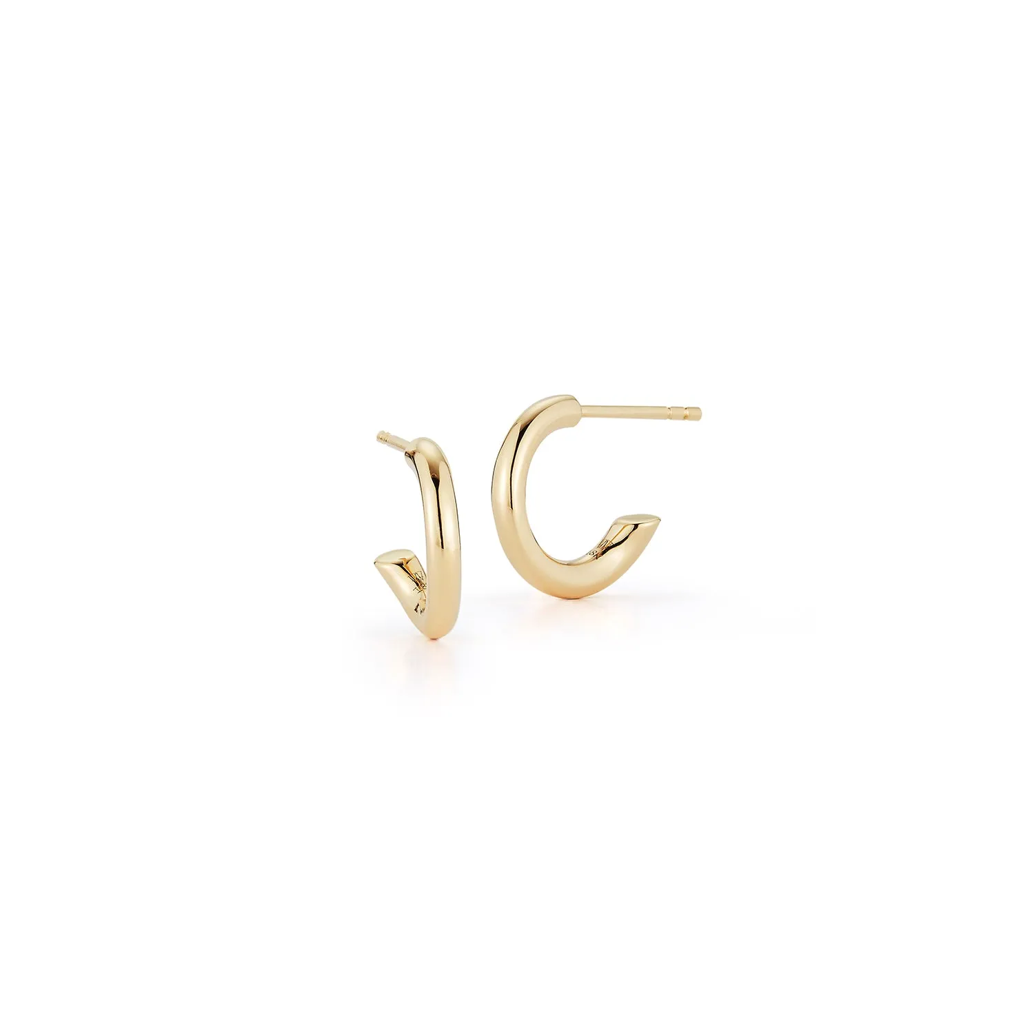 THOBY 18K TUBULAR HUGGIE EARRINGS